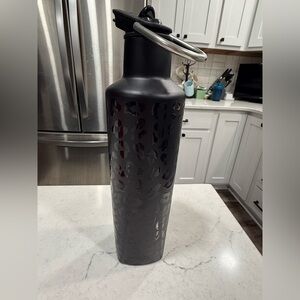 Brumate Black Leopard Print Stainless Steel Water Bottle